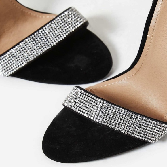 Diamonte crystal sequin rhinestone heels - Picture 3 of 3